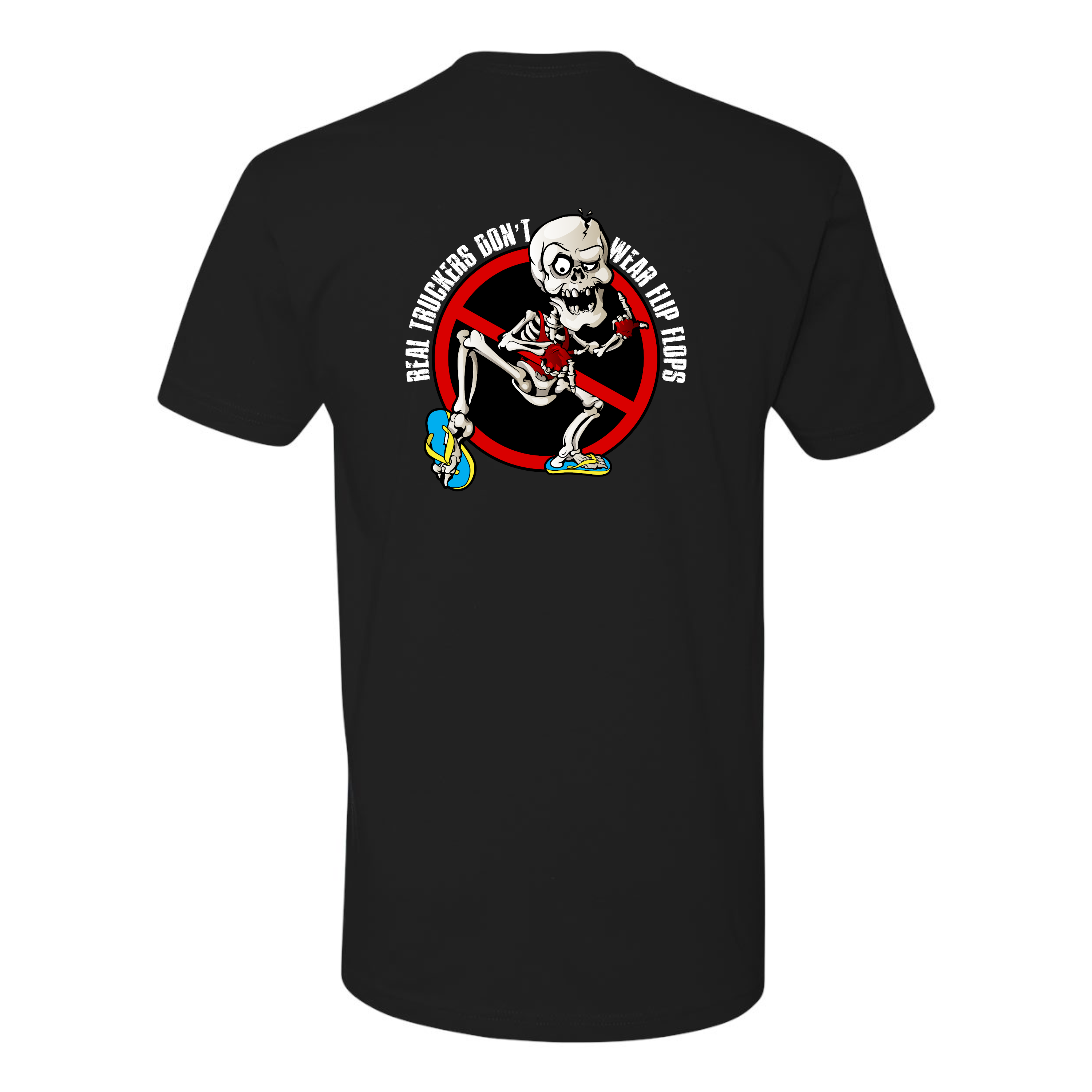 Real Truckers Don't Wear Flip Flops T-Shirt – Bonehead Truckers